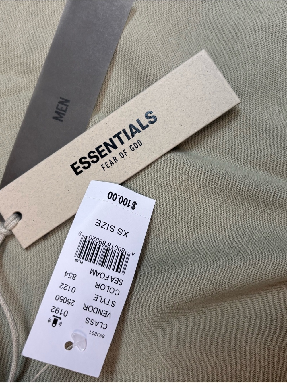 Ss22 fear of god essentials Seafoam crewneck - Picture 3 of 7